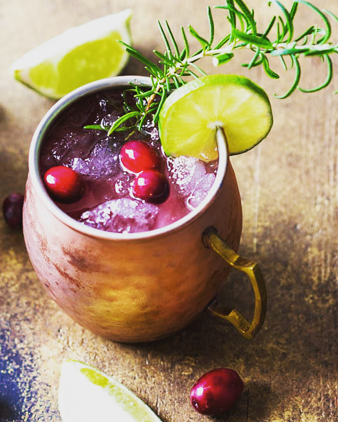 Cranberry Moscow Mule - Top Shelf Bartending - Cocktails - Professional Bartending Service